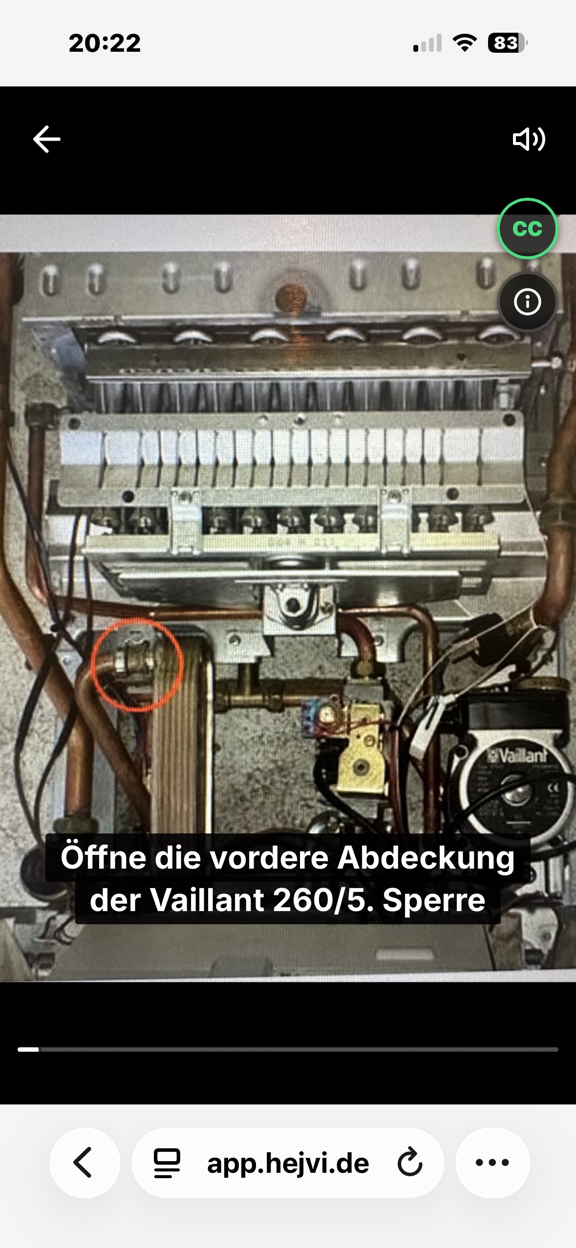 Tutorial spielt ab