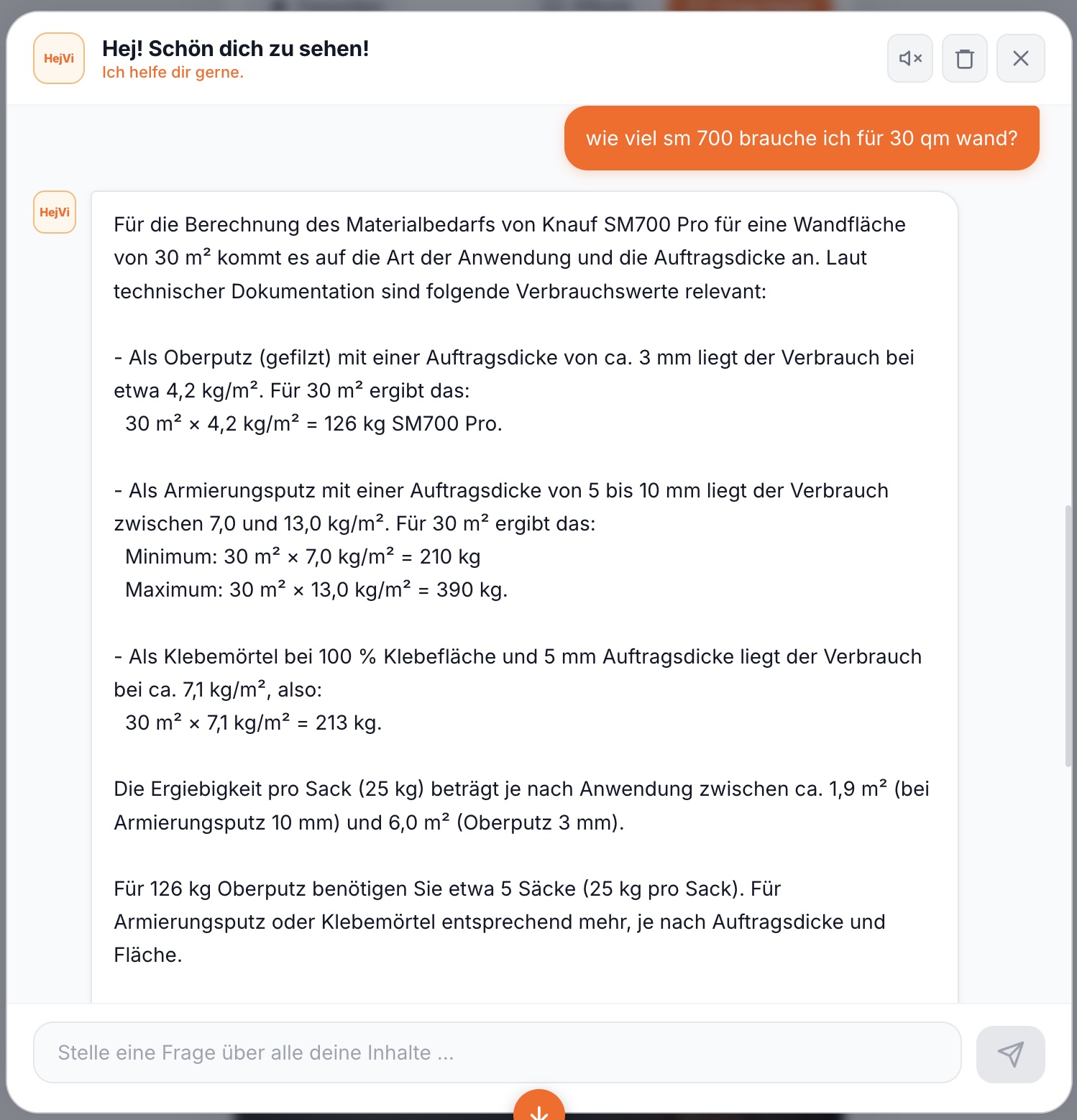 FragHejVi – Materialberechnung SM700